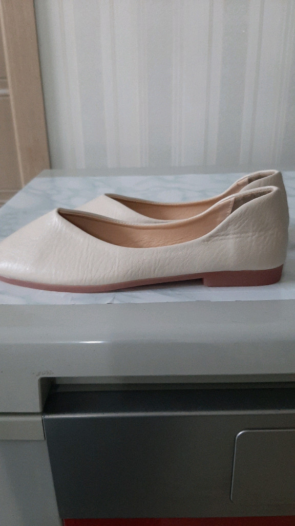 (새상품)아이보리 플랫슈즈(240) 이미지