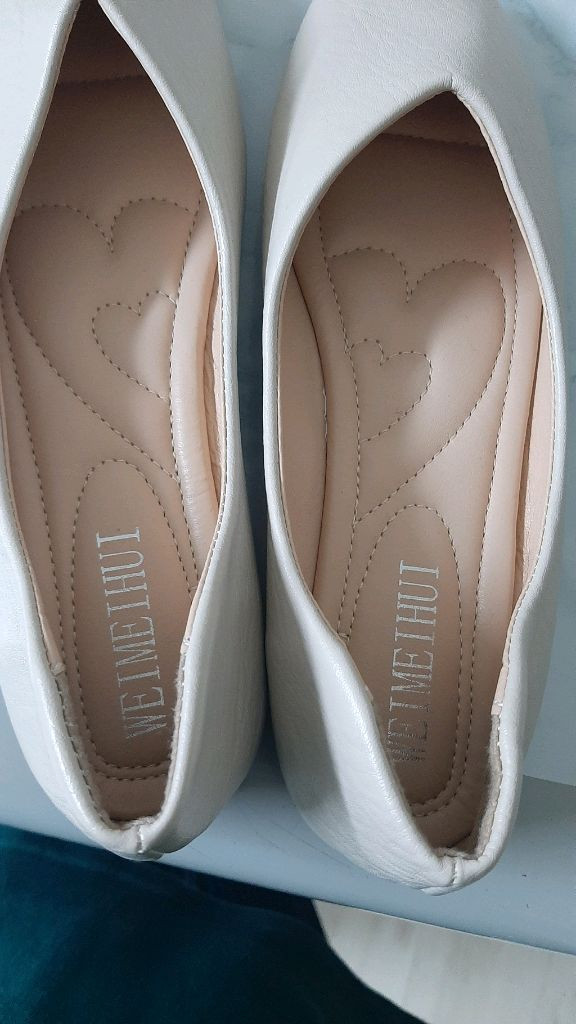 (새상품)아이보리 플랫슈즈(240) 이미지