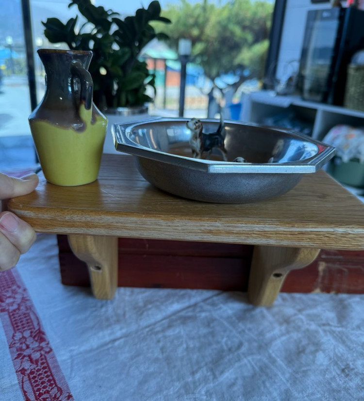 영국 빈티지 우드 벽선반 / 미니 선반 이미지