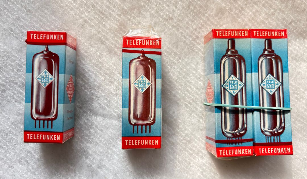 Telefunken텔레푼켄. 미개봉 3종(ECC81, ECF802, EL84) 판매 이미지