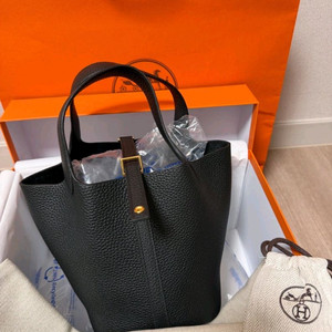 [새상품] 에르메스 피코탄 18 블랙 누아 금장 (K각인) 이미지