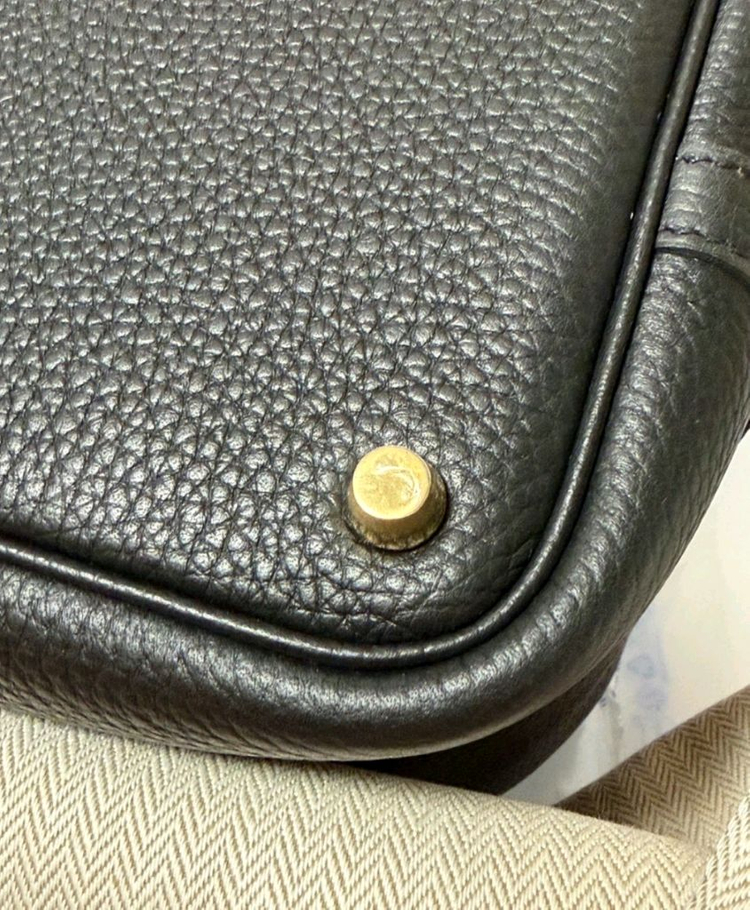 [새상품] 에르메스 피코탄 18 블랙 누아 금장 (K각인) 이미지