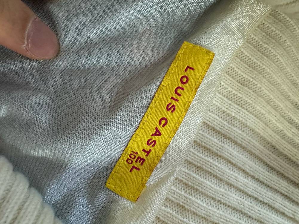 여성 루이까스텔 퀄팅 암패치 귀여운 니트 집업 S 이미지