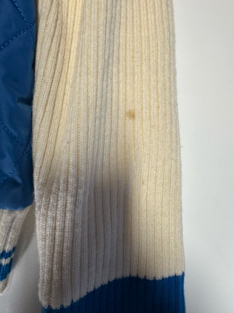 여성 루이까스텔 퀄팅 암패치 귀여운 니트 집업 S 이미지