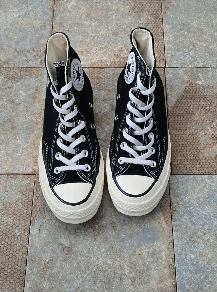 (235)컨버스 척 70 클래식 블랙 하이 스니커즈 운동화 이미지