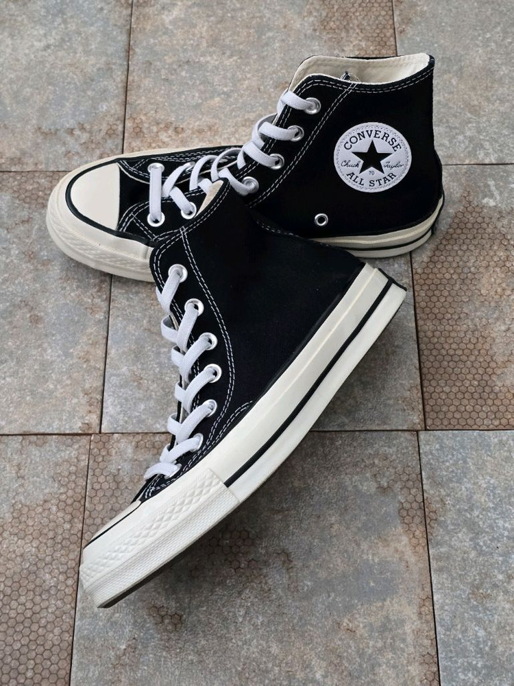 (235)컨버스 척 70 클래식 블랙 하이 스니커즈 운동화 이미지