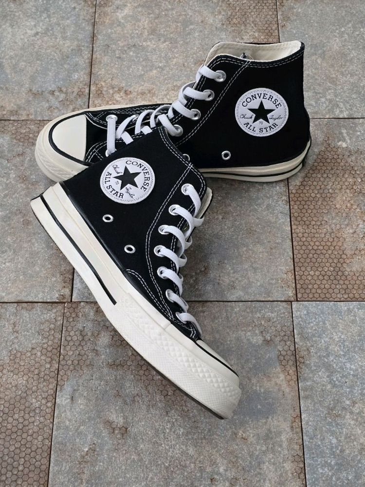 (235)컨버스 척 70 클래식 블랙 하이 스니커즈 운동화 이미지