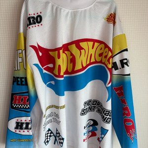 히로 핫휠 콜라보 레이싱 져지[화이트 L] 이미지