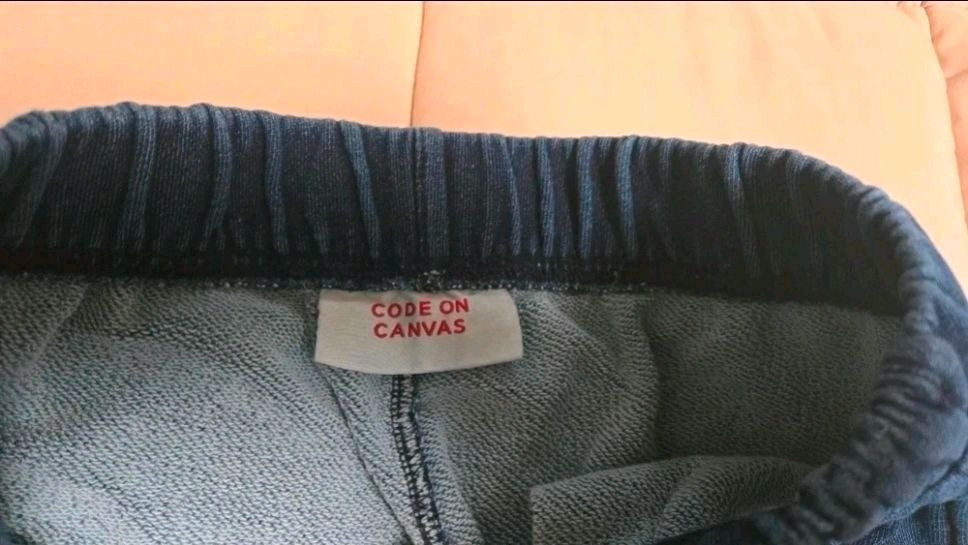 코드온캔버스(CODE ON CANVAS) 인디고 스웻팬츠 155사이즈 이미지