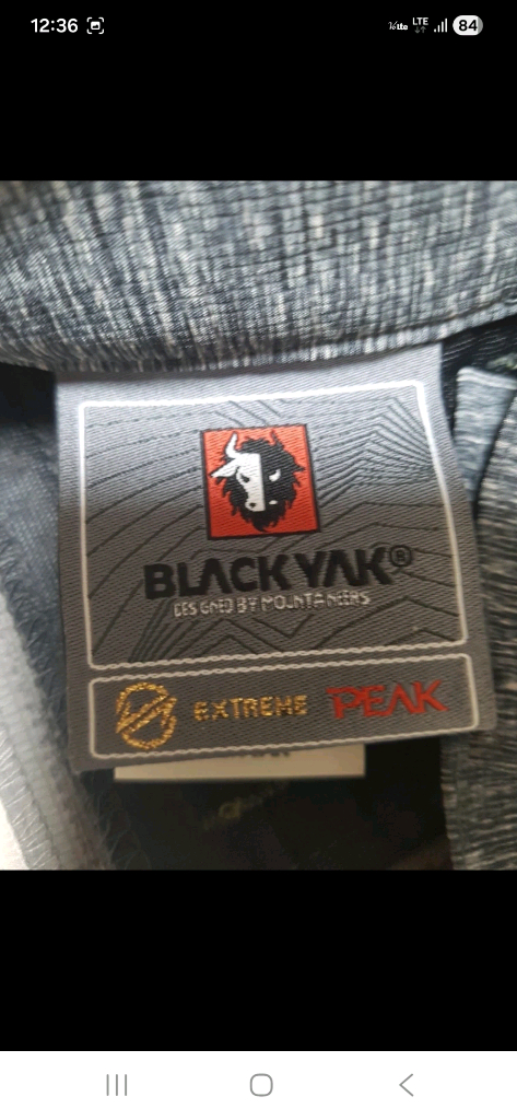 (정품,최상급)블랙야크 얇은 냉감용 방수 방풍 스판 등산바지 32인치 이미지