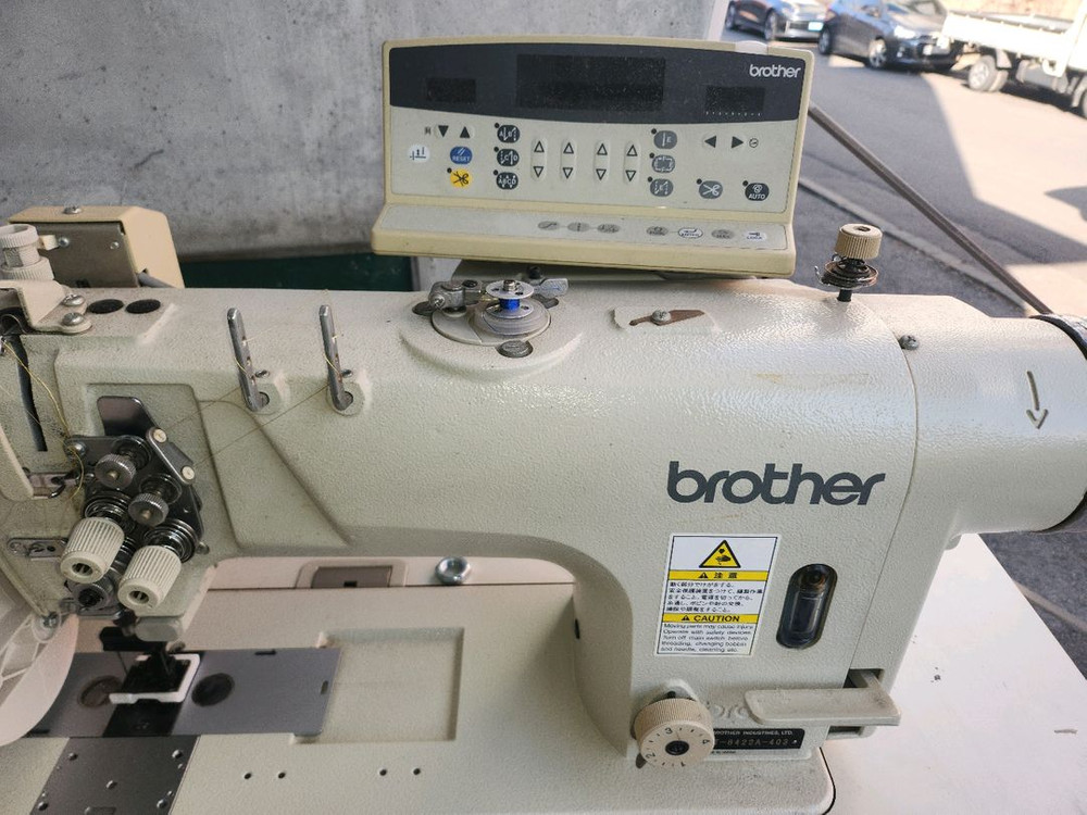 브라더 쌍침 무소음 직결 모터 자동 사절 자동 급유 미싱 이미지