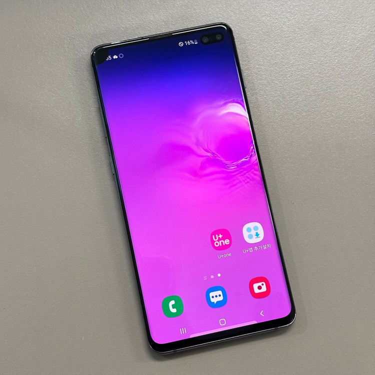 (대용량) 갤럭시S10플러스 블랙색상 512용량 미파손 무잔상 서브용 배달용 게임용 추천 이미지