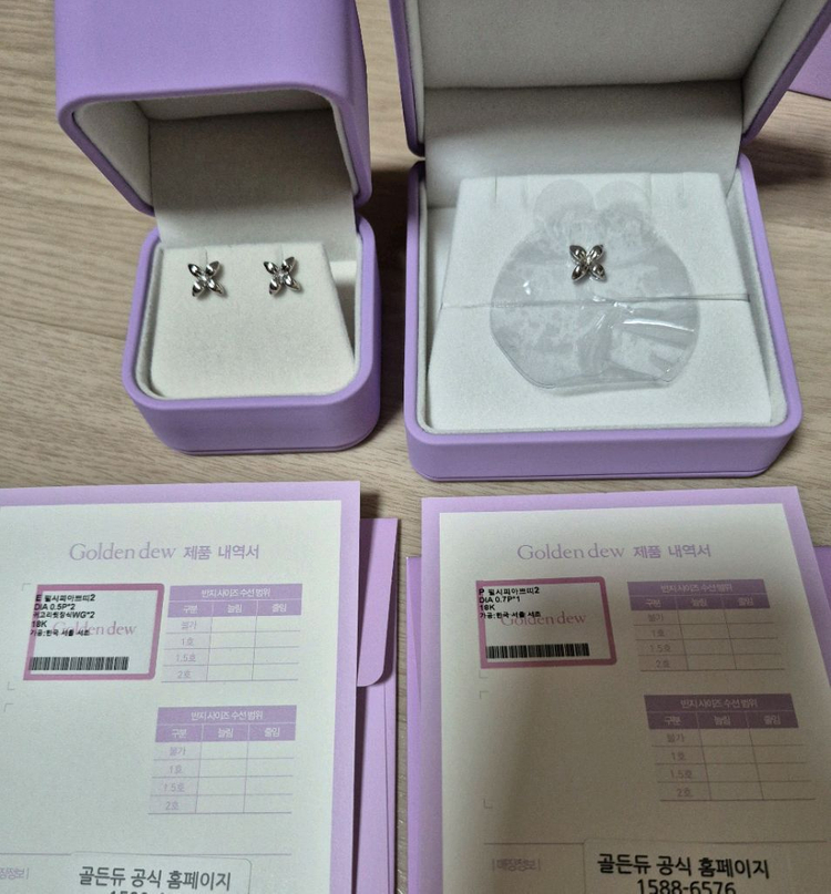 골든듀 펄시피아 쁘띠화골 귀걸이팬턴트 이미지