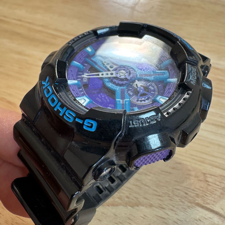 지샥 빅페이스 (GA-110) 블랙&블루&퍼플 (S급) 이미지