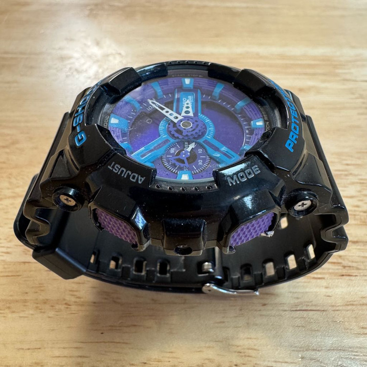 지샥 빅페이스 (GA-110) 블랙&블루&퍼플 (S급) 이미지