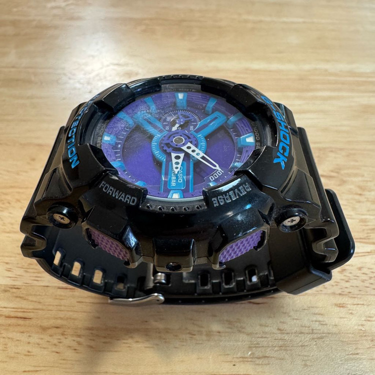 지샥 빅페이스 (GA-110) 블랙&블루&퍼플 (S급) 이미지