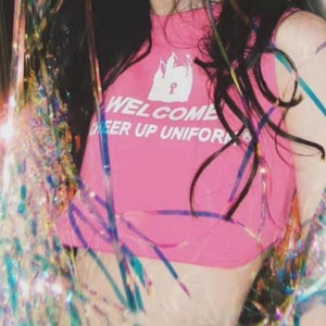 나시 프렌치 슬리브리스 위에 슬림한 숏 보디 티셔츠 트렌디 ins 톱 여름 이미지