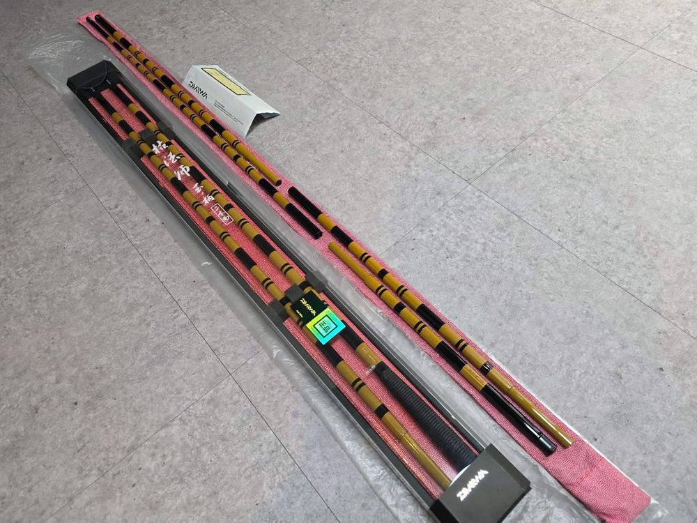 다이와 고법사Q 6대목 받침대 / 뜰채 / 주걱 세트 판매 새상품 중층 헤라 내림낚시 이미지