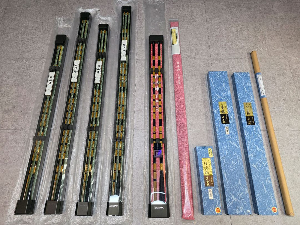 다이와 고법사Q 6대목 받침대 / 뜰채 / 주걱 세트 판매 새상품 중층 헤라 내림낚시 이미지