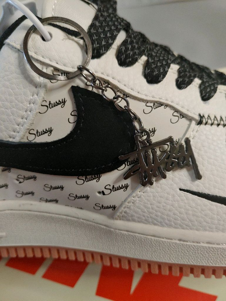 나이키 에어포스1 스투시 콜라보 한정 270mm새상품 개간지. 이미지