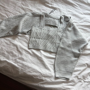 h&m 에이치앤엠 볼레로+나시 니트 셋업 이미지