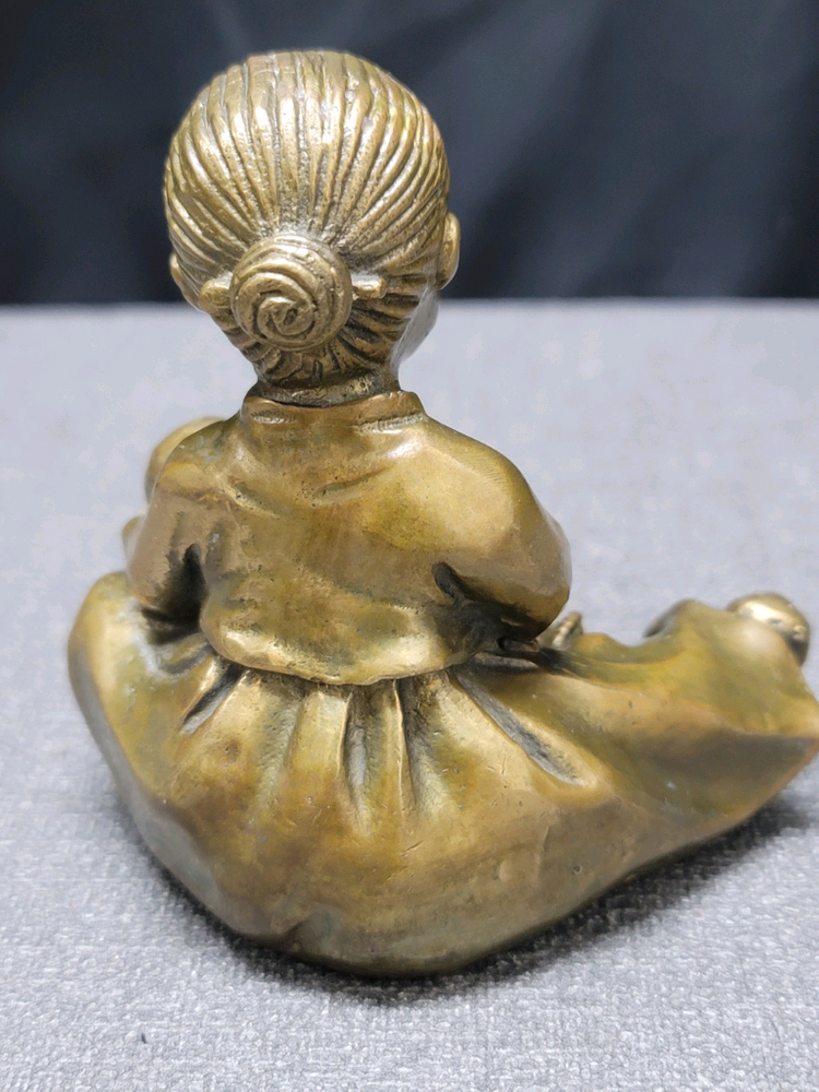 황동 엄마 모자 동브론즈 이미지