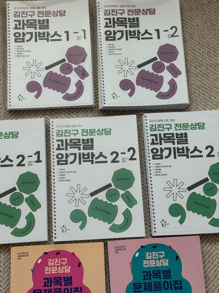 김진구 전문상담 임용 과목별 암기박스 + 문제풀이집 이미지