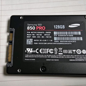 삼성 SSD 850PRO 128GB 이미지