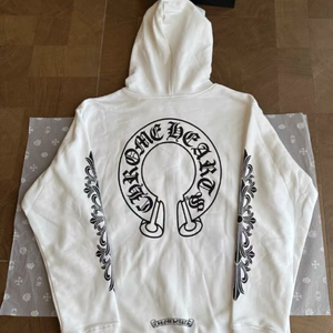 크롬하츠 홀스슈 화이트 후드 집업 이미지