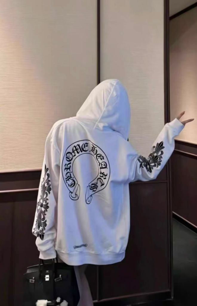 크롬하츠 홀스슈 화이트 후드 집업 이미지