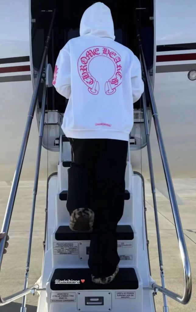 크롬하츠 핑크 홀스슈 후드 집업 이미지