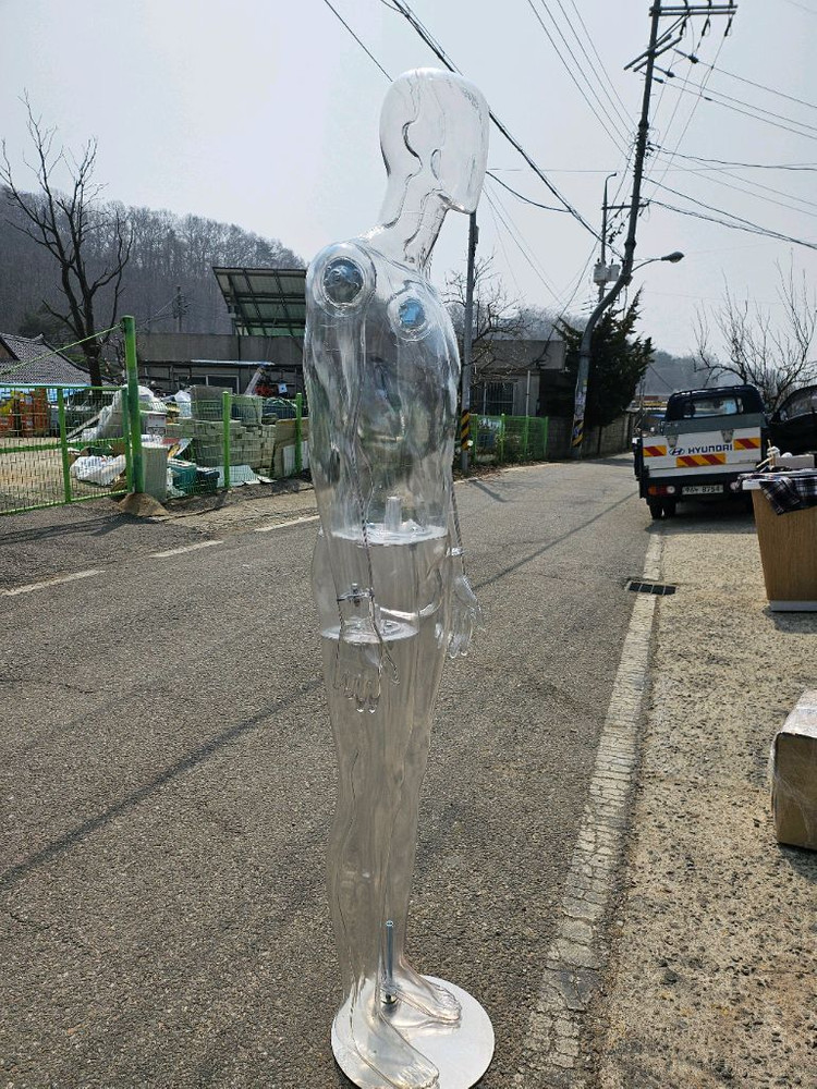 중고 남자투명 전신마네킹 옷가게 속옷 전시모델 촬영디피요움 이미지