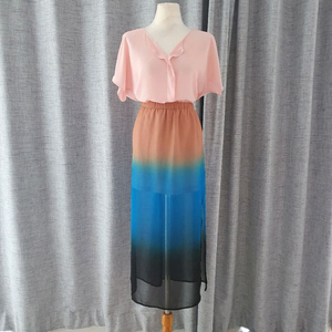 (새상품)포에버21 쉬폰 롱스커트 55반~77반 이미지