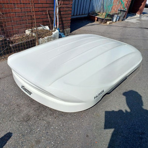 구형 팰리세이드lx2 코토일체형루프박스 화이트 변색 중고 이미지