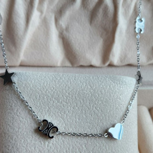 셀목걸이 하트 별목걸이 실버 은장 목걸이 (새상품) 이미지