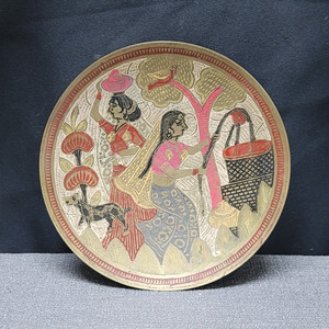 인도산 황동 접시 이미지