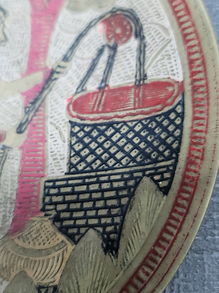 인도산 황동 접시 이미지