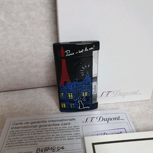[새상품급,풀세트] 듀퐁라이터 슬림7 신형 터보 ca027742 파리 루프탑 블랙 쌍불 터보 라이타 이미지