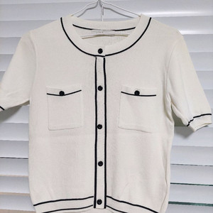 LINE 새옷 니트 여름반팔 티셔츠 스웨터 이미지