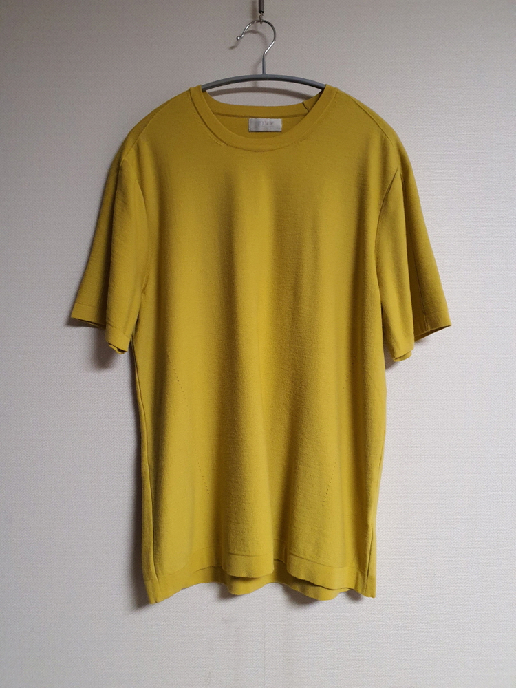 타임 옴므 time 머스타드 니트 95 사이즈 정품 사이즈 이미지