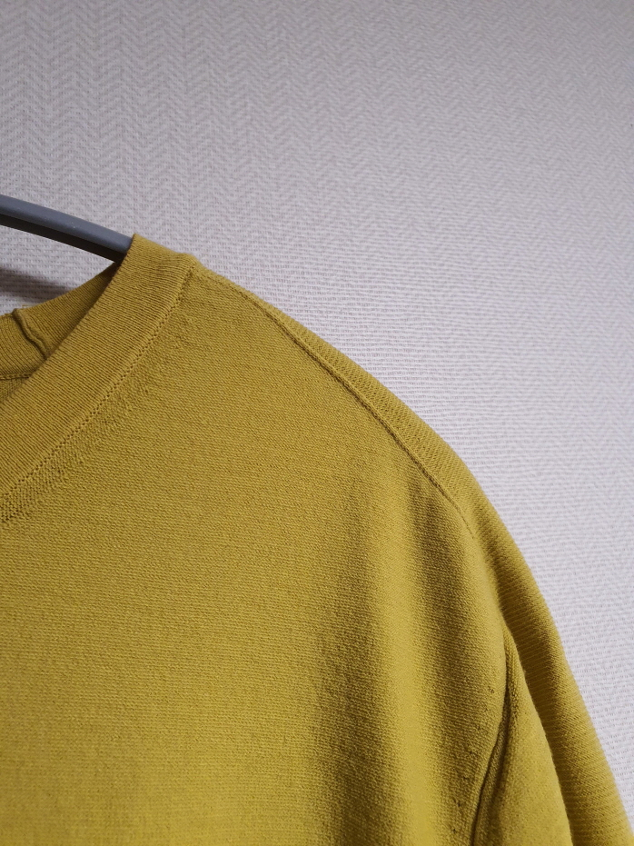 타임 옴므 time 머스타드 니트 95 사이즈 정품 사이즈 이미지