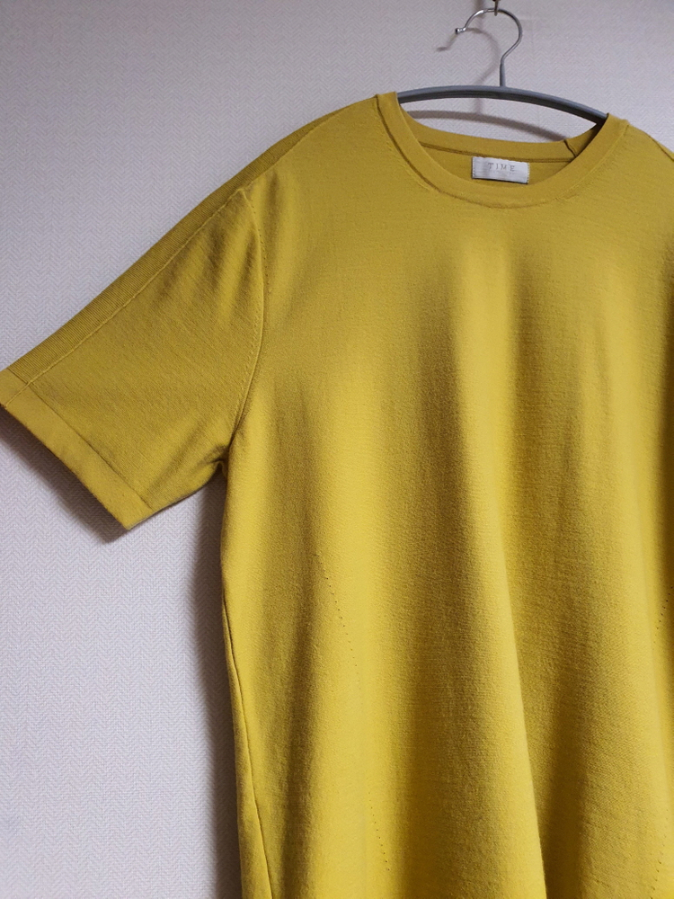 타임 옴므 time 머스타드 니트 95 사이즈 정품 사이즈 이미지