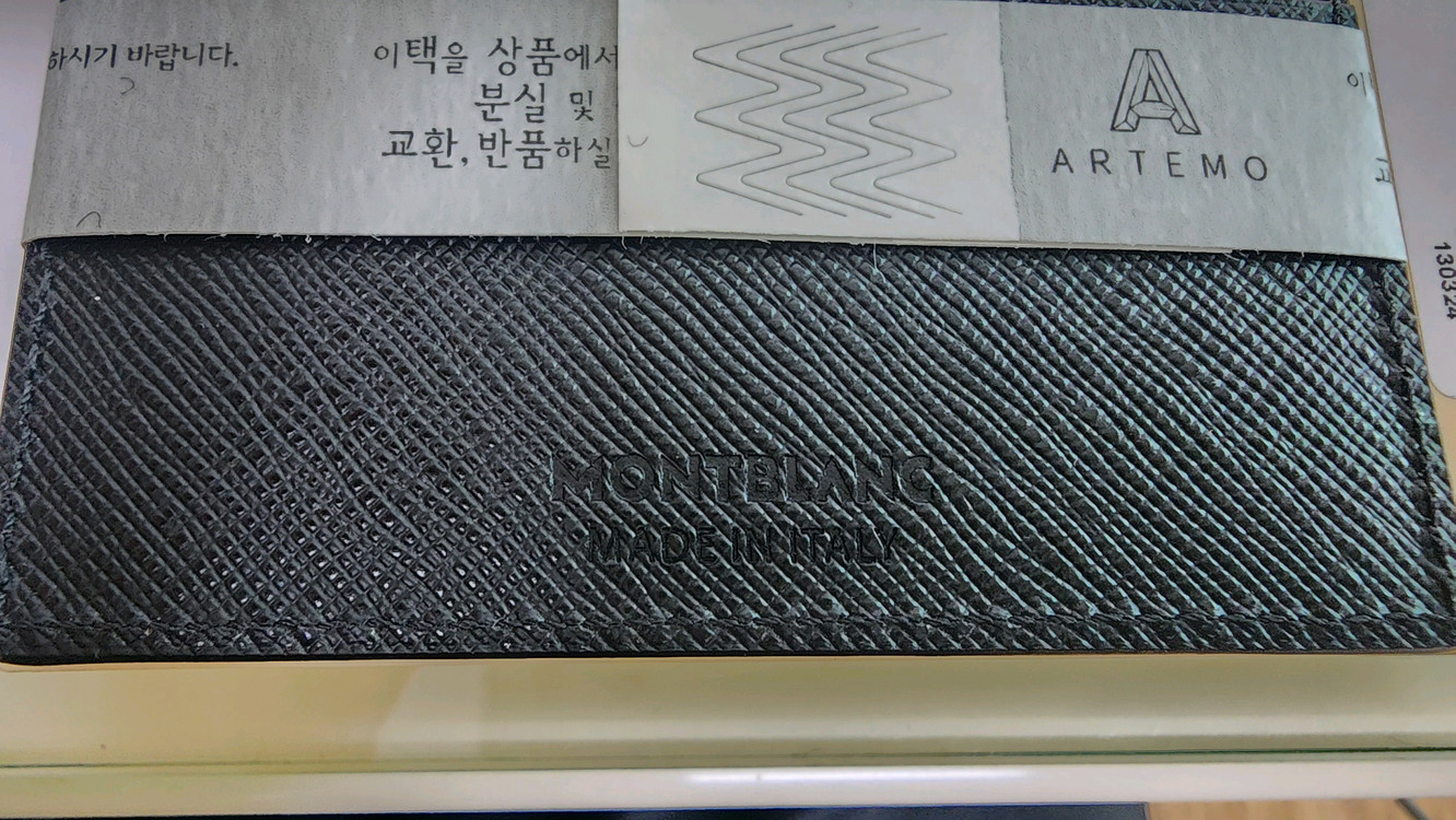 몽블랑카드지갑 블랙130324 이미지