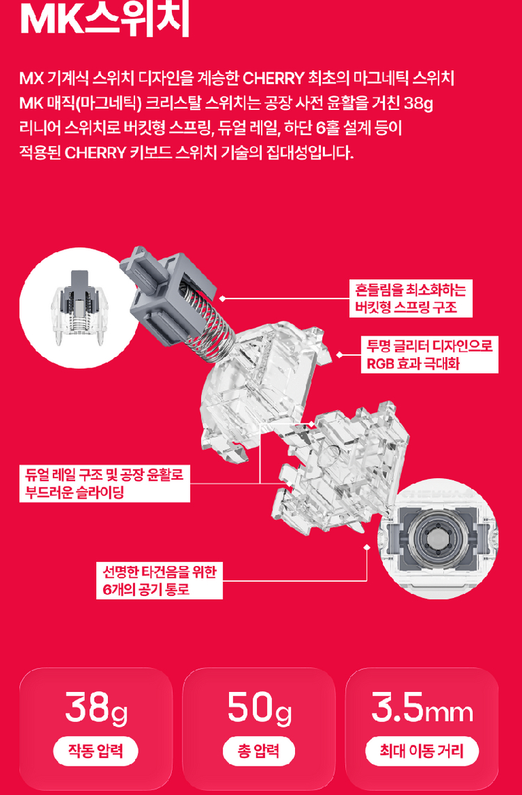 CHERRY XTRFY K5 PRO TMR (블랙) 키보드 이미지