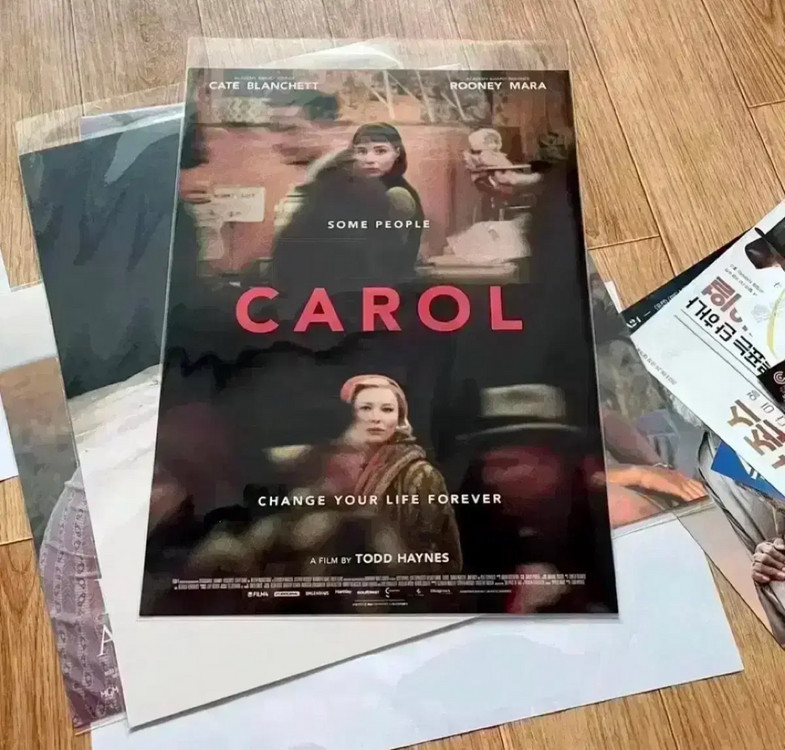 캐롤 NFC 키링+심볼 A3 포스터 CGV 어바웃필름 미니앨범키링영화굿즈 이미지