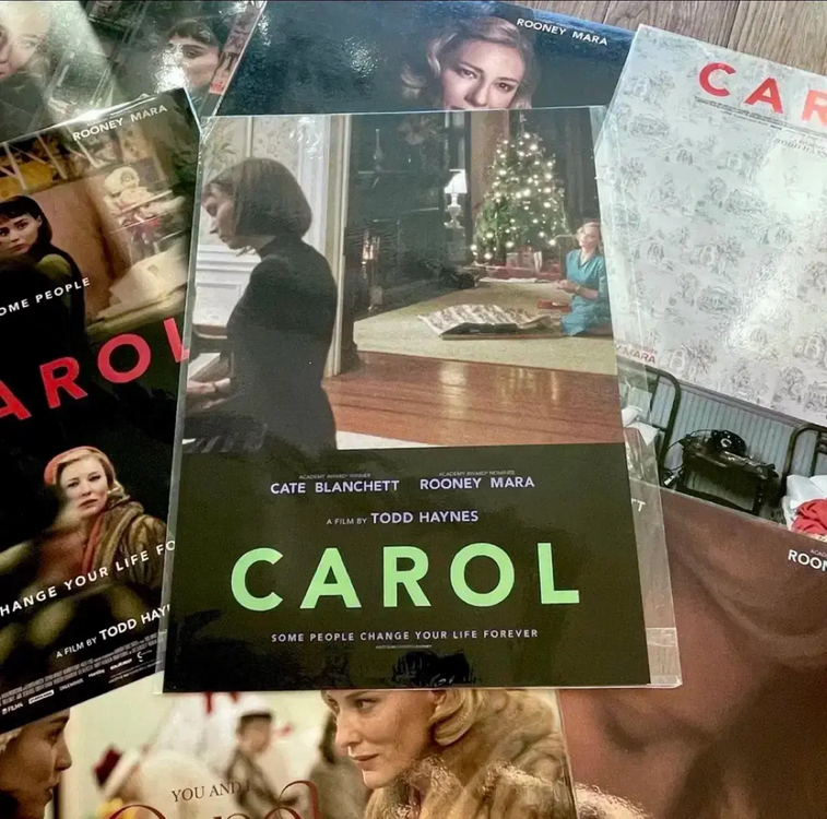 캐롤 NFC 키링+심볼 A3 포스터 CGV 어바웃필름 미니앨범키링영화굿즈 이미지