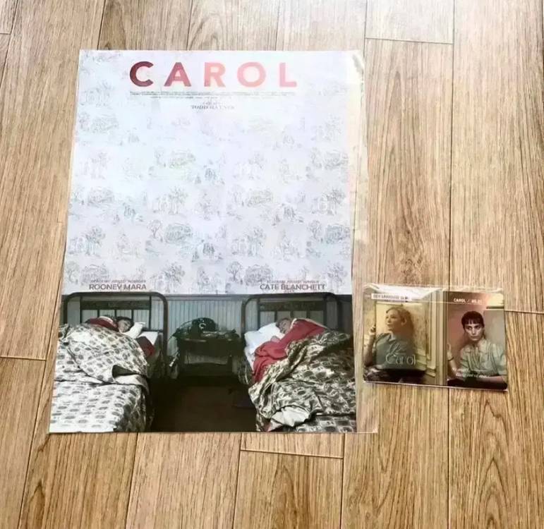 캐롤 NFC 키링+심볼 A3 포스터 CGV 어바웃필름 미니앨범키링영화굿즈 이미지