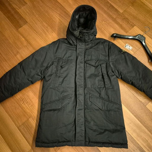 스톤아일랜드 22FW 오파크 나일론 트윌 롱패딩 블랙 L 백화점정품 이미지