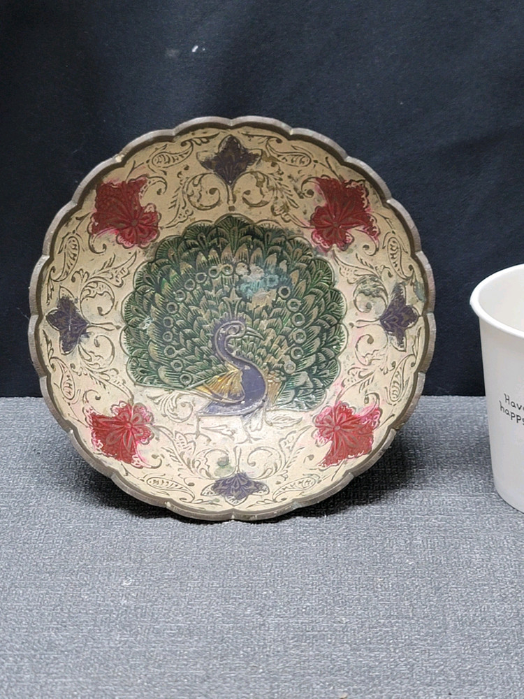 황동 공작문 굽접시2 이미지