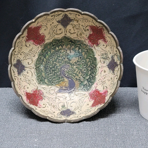 황동 공작문 굽접시2 이미지